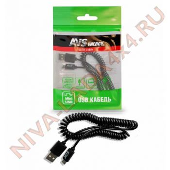 Кабель для mini USB AVS MN-32, (2м.) витой