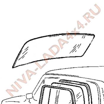 Стекло лобовое НИВА 2121-5206010 БОР КМК Glass с ОБОГРЕВОМ (шелкография)