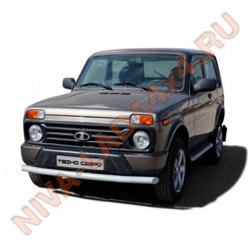 Защита бампера переднего НИВА ТС-0387 "труба" URBAN под пластиковый бампер