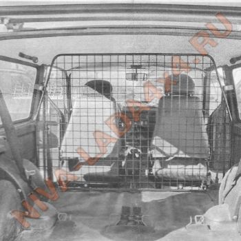 Ограждение для груза и собак сетка разделитель салона НИВА 21214 ТС-3335