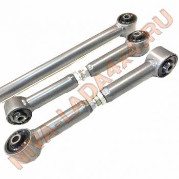 Штанги реактивные НИВА 2121; 21213; 21214; 2123 УСИЛЕННЫЕ-РЕГУЛИРУЕМЫЕ 5шт. Ситэк УРБАН