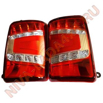 Фонарь задний НИВА 21213-3716010; 21213-3716011 LED RUBIN Китай типа ТюнАвто, комплект