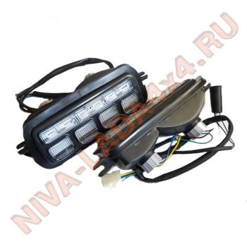 Подфарник НИВА 21214-3712010 / 21214-3712011 LED свет, c ДХО (комплект) типа ТюнАвто китай