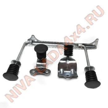 Набор крепления экрана ресивера НИВА 2123; кронштейны 2123-1042020; 2123-1042030; 2123-1042040 в сборе с опорами №6272