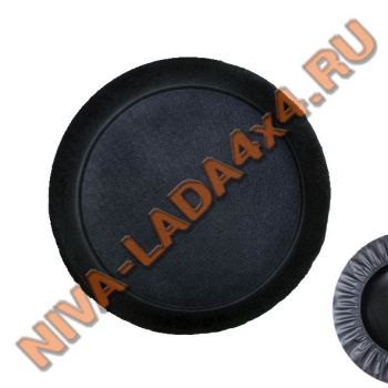 Чехол запасного колеса ПЛАСТИК без надписей (колпак) черный МОДЕЛЬ №1
