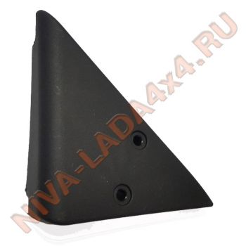 Облицовка передней двери левая НИВА 21214-8201385-50 (уголок заглушка крепления электро зеркала)