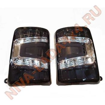 Фонарь задний НИВА 21213-3716010; 21213-3716011 LED ТОНИРОВАННЫЕ Китай типа ТюнАвто, комплект