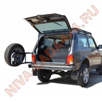 Кронштейн запасного колеса НИВА 21213; 21214; 2131 ТС-3307 калитка черная