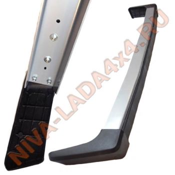 Бампер НИВА 21214-2804010 задний силовой Вольф-стелс 03 светлый