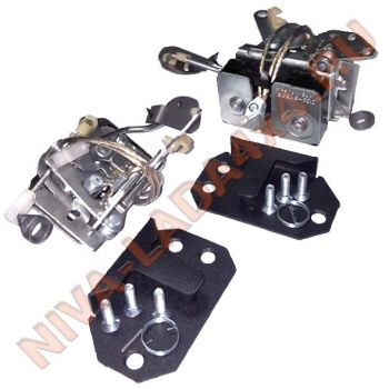 Замок двери боковой бесшумный НИВА 21214-6105012; 21214-6105013 комплект для установки