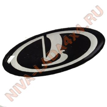 Эмблема знак заводской на рулевое колесо НИВА 21214м URBAN (цвет черный)