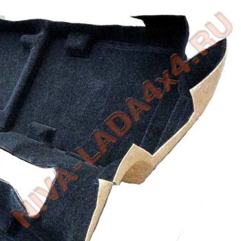 Облицовка пола салона НИВА 21214 (ворсовая) с шумоизоляцией, из двух частей