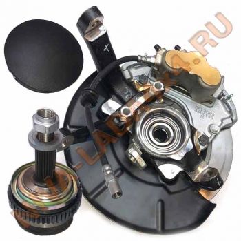 Кулак поворотный 21214-3001015-10 для автомобиля НИВА4х4 левая сторона в сборе с суппортом На машины с 2016 г.в.