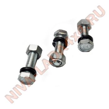 Болты+гайки крепления приемной трубы и резонатора НИВА Евро-3; 4; 5