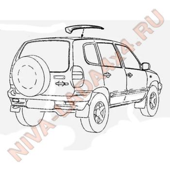 Молдинг крыши желоба водостока NIVA 2123-8212416; 2123-8212417 (пара) НИВА-Шевроле