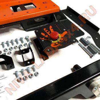 Кит комплект для скрытой установки лебедки в салоне НИВА Невидимка ZST Невидимка Ultra-PRO. Платформа лебедки в базу