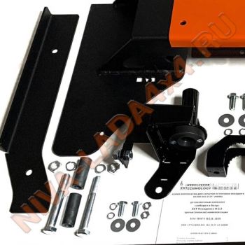Кит комплект для скрытой установки лебедки в салоне НИВА Невидимка ZST Невидимка Ultra-PRO. Платформа лебедки в базу