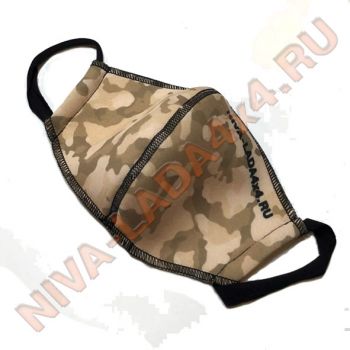 Маска текстильная камуфляж песочный NIVA-LADA4x4.RU