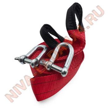 Трос буксировочный AVS ST-105B Expert 10т. 5м. с шаклами