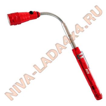 Приспособление для захвата винтов телескоп-ручка, фонарь, магнит, AVS ALM-3L