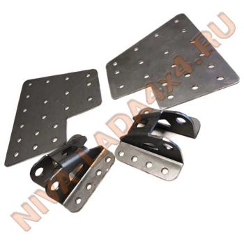 Кронштейн амортизатора заднего верхний НИВА ремонтная система крепления Карела-Нива К-1 (4 детали) 2121-21214 дорестайлинг