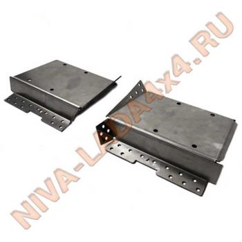 Жесть, соединитель порогов, площадки крепления продольных тяг УСИЛЕННЫЕ. НИВА Апгрейд