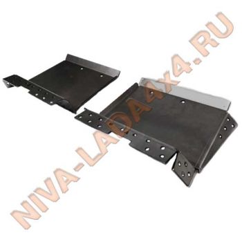 Жесть, соединитель порогов, площадки крепления продольных тяг УСИЛЕННЫЕ. НИВА Апгрейд