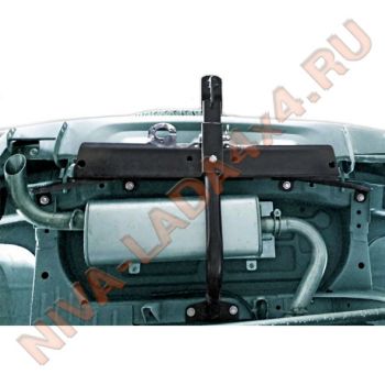 Тягово-сцепное устройство, ТСУ, фаркоп NIVA TRAVEL 2123 ТС-3151ABS с универсальным съемным шаром и защитой бампера + электрика