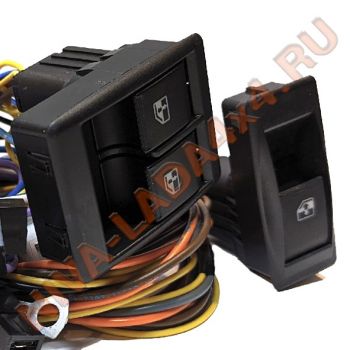 Жгут проводов подключения электростеклоподъемников универсальный НИВА 21214м с переключателями в двери