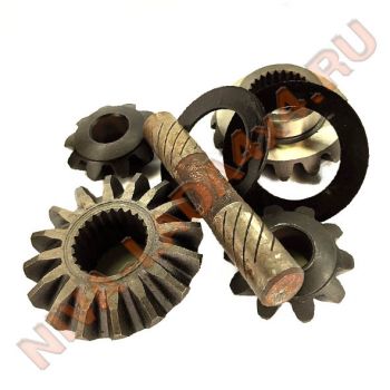 Шестерня полуоси НИВА 2123-2303050-00-0 в сборе сателлит РПМ 2101-2403055; ось сателлитов 2101-2403060; шайба опорная 2101-2403059