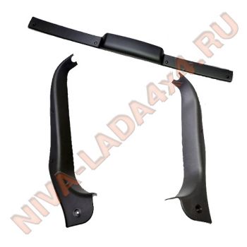 Облицовка двери задка НИВА Шевроле верхняя 2123-6302074; 2123-6302075; 2123-6302078 комплект 3 детали