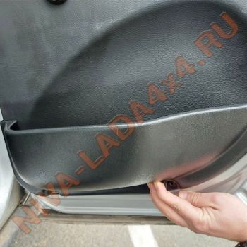 Карманы на двери НИВА Шевроле 2123-6202022; 2123-6202023 задние (комплект) усиленный вариант, высота 130мм.