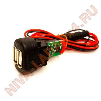 Автомобильное зарядное устройство USB 5V 3A для НИВА Шевроле