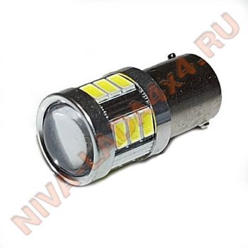 Лампа P21W SMD 18 Led, super WHITE, 9вт