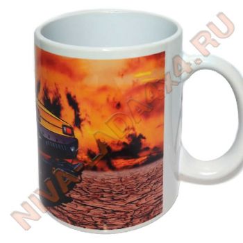 Кружка керамическая "НИВА пикап"