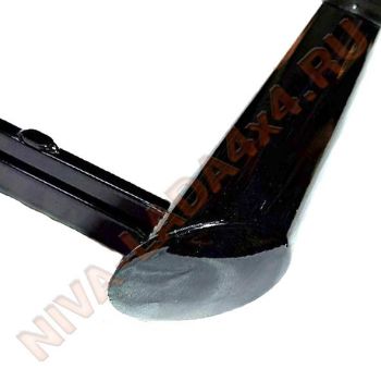 Защита порогов НИВА ТС-0366 с проступью, со скосом 2121; 21213; 21214 черный