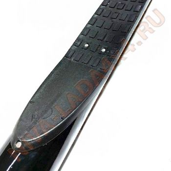 Защита порогов НИВА ТС-0366 с проступью, со скосом 2121; 21213; 21214 черный