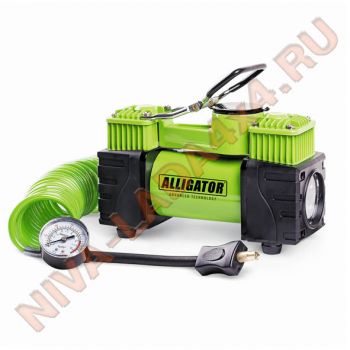 Компрессор AUTOPROFI Alligator AL-500 220вт. 55л/мин с LED фонарем