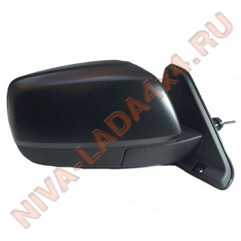 Зеркало боковое НИВА 21214-8201020-05; правое с накладкой, без фурнитуры, механика Prizma 21214м