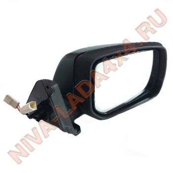 Зеркало боковое НИВА 21214-8201020-55; правое с накладкой, без фурнитуры, электропривод, обогрев Prizma 21214м