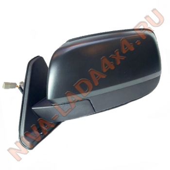 Зеркало боковое НИВА 21214-8201021-55; левое с накладкой, без фурнитуры, электропривод, обогрев Prizma 21214м