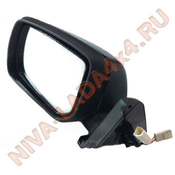 Зеркало боковое НИВА 21214-8201021-55; левое с накладкой, без фурнитуры, электропривод, обогрев Prizma 21214м