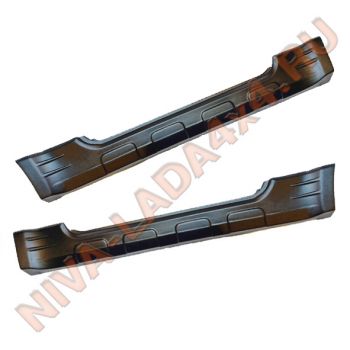 Накладки порогов НИВА 2121; 21213; 21214; АБС комплект, АвтоПластСервис