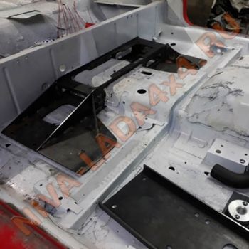 Кит комплект для скрытой установки лебедки в салоне НИВА ZST МДС, набор деталей для самостоятельной сборки