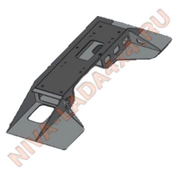 Кит комплект для скрытой установки лебедки в салоне НИВА ZST МДС, набор деталей для самостоятельной сборки