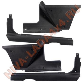Облицовка порогов штатная НИВА Шевроле 2123-5109076; 2123-5109077; 2123-5109078; 2123-5109079; комплект 4 детали