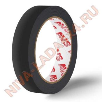 Скотч двухсторонний AVS SCH-022 22 mm x 5 m вспененная основа (черная)