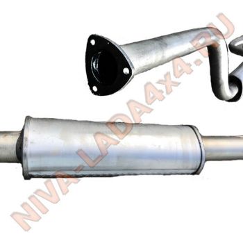 Резонатор НИВА 2123-1200018-03 система GM-Автоваз ЕВРО-3 (без нейтрализатора) бочка Гранта