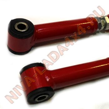 Штанги реактивные НИВА 2121; 21213; 21214; 2123 УСИЛЕННЫЕ-РЕГУЛИРУЕМЫЕ короткие продольные Ситэк Кросс усиленные втулки 40-40 (ПАРА)