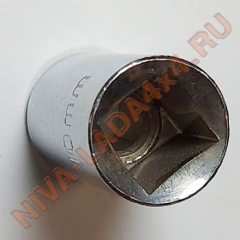 Головка торцевая 10мм. 6-гранная 1/2" хром